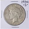 Image 1 : 1934-S $1 Peace Silver Dollar Coin