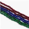 Image 2 : Multi-strand Ruby, Emerald and Sapphire Necklace