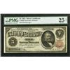 Image 1 : 1891 $5 Silver Certificate PMG 25NET