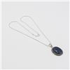 Image 1 : Sterling Silver Lapis Lazuli Pendant