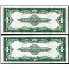Image 2 : Lot of (2) Consecutive 1923 $1 Silver Certificate Notes