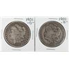 Image 1 : Lot of (2) 1901-S $1 Morgan Silver Dollar Coins