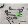 Image 1 : Earthwise Battery Blower, 2 Electric Weedeater, Hand Pruners, Hand Hedgers, Flower Bed Tools