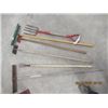 Image 1 : Patio Fork, 2 Rakes, Edger, Scuffler, Hoe