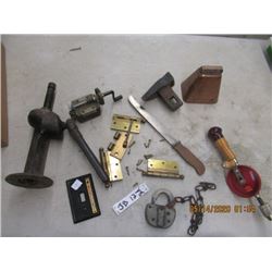 CPR Lock, Hand Generator, Cow Bell, Press Drill, H.M. Knife, and more