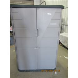 Rubber Maid 2 Door Poly Storage Unit 77" H x 52" W x 30" D