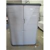 Image 1 : Rubber Maid 2 Door Poly Storage Unit 77" H x 52" W x 30" D