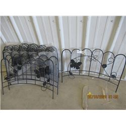 9 Pieces of Wrought Iron Edging 18" x 24"