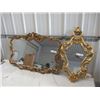 Image 1 : 2 Fancy Framed Mirrors 1) 26" x 38" 1) 29" x 17" - Vintage