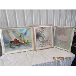 3 Various Framed Paintings
