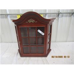 Small Table Top China Cabinet - Modern 24" x 41" x 8"