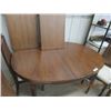 Image 3 : 8 Pc Dining Room Suite- Buffet/China Cabinet Table , 2 Leaves, 6 Chairs, (1 is a Captain Chair)