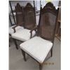 Image 4 : 8 Pc Dining Room Suite- Buffet/China Cabinet Table , 2 Leaves, 6 Chairs, (1 is a Captain Chair)