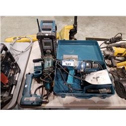 ASSORTED MAKITA TOOLS & RADIO