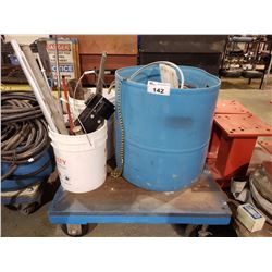 ROLLING CART WITH INDUSTRIAL PARTS/PIECES
