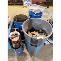 ASSORTED DRUMS, STRAPS, & MORE
