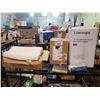 Image 1 : PET BED, LINENSPA 3" GEL MEMORY FOAM MATTRESS TOPPER, TEMPUR-PEDIC PILLOW, & MORE