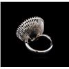 Image 3 : 2.85 ctw Black Diamond Ring - 14KT White Gold