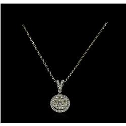 0.79 ctw Diamond Necklace - 14KT White Gold