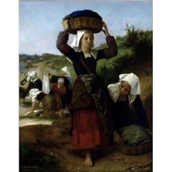 William Bouguereau - Washerwomen of Fouesnant