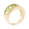 Image 4 : 4.50 ctw Peridot Ring - 14KT Yellow Gold