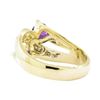 Image 3 : 0.75 ctw Amethyst and Diamond Ring - 14KT Yellow Gold