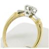 Image 4 : 14k Yellow & White Gold 0.14 ctw VS F Diamond Solitaire Engagement Ring