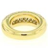 Image 9 : 18k Yellow Gold 4.46 ctw F VS Pave Set Round Brilliant Cut Diamond Dome Band Rin
