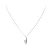 Image 1 : 0.22 ctw Diamond Solitaire Pendant with Chain - 14KT White Gold