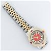 Image 7 : Rolex Ladies 2 Tone 14K Red Vignette String Diamond Lugs & Ruby Datejust Wriswat