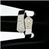 Image 8 : 18kt White Gold 0.30 ctw Diamond Flexible Bar Link Wrap Ring