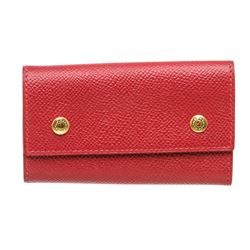 Hermes Red Epsom Leather 6 Key Holder