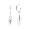 Image 2 : Diamond-Cut Teardrop Earrings - 14KT White Gold
