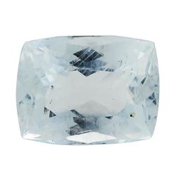 7.25 ct.Natural Rectangle Cushion Cut Aquamarine