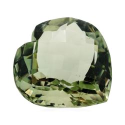 13.27 ct. Natural Heart Shape Cut Green Quartz