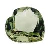 Image 1 : 13.27 ct. Natural Heart Shape Cut Green Quartz