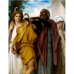 William Bouguereau - Tobias Saying Good-Bye to his Father