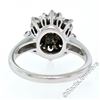 Image 6 : Antique 14kt White Gold 0.78 ctw Old Mine and Single Cut Diamond Cluster Ring