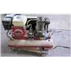 Image 1 : Honda GX140 Max 5.0HP Portable Air Compressor (works, front wheel broken)