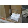 Image 2 : Pallet: New Pend-Drum RD/WH Brushed Ceiling Lights, Pendant Lights, etc