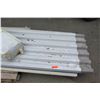 Image 2 : Contents of Pallet: Custom Metal Roofing Panel (misc. sizes) and Box of End Gaskets