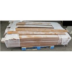 Pallet of Used Interlocking Solid Wood Flooring 68" x 5 3/4"