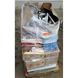 Contents of Pallet: Misc Outlets, Lighting, etc