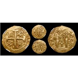 Lima, Peru, cob 8 escudos, 1718M, NGC AU 58, finest known in NGC census.