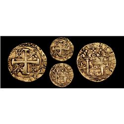 Lima, Peru, cob 8 escudos, 1747V, Ferdinand VI, NGC AU details / removed from jewelry.