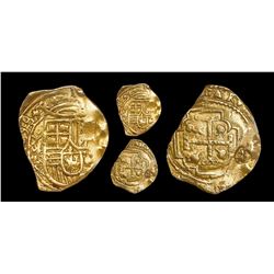 Mexico City, Mexico, cob 2 escudos, 1698L, "jeweled cross" variety, very rare, NGC AU details / coun