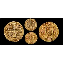 Lima, Peru, cob 8 escudos, 1718/7M, NGC AU 55, finest known in NGC census.