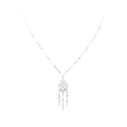 1.00 ctw Diamond Necklace - 14KT White Gold