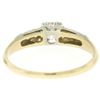 Image 8 : 14K Two Tone Gold .40 ctw European Cut Diamond Solitaire Engagement Ring