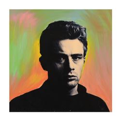 James Dean by Steve Kaufman (1960-2010)